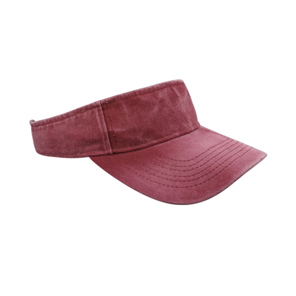 Pigment Dyed Washed Sun Visor - Pigment Dyed Washed Sun Visor - Image 7 of 9