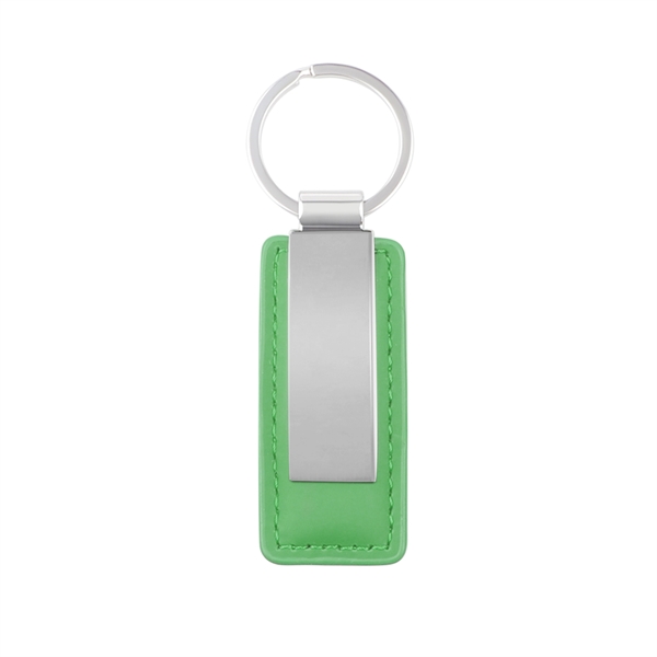 PU Leather Metal Key Tag - PU Leather Metal Key Tag - Image 1 of 7