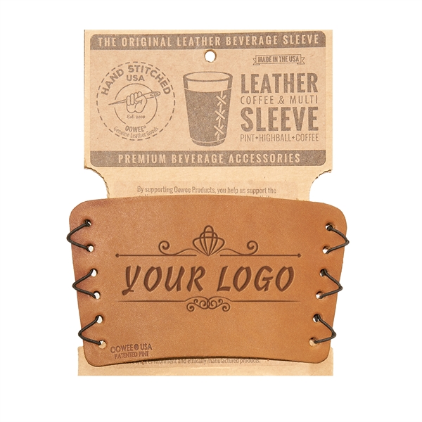 Leather Wrap Coffee and Multi Sleeve - Leather Wrap Coffee and Multi Sleeve - Image 5 of 11