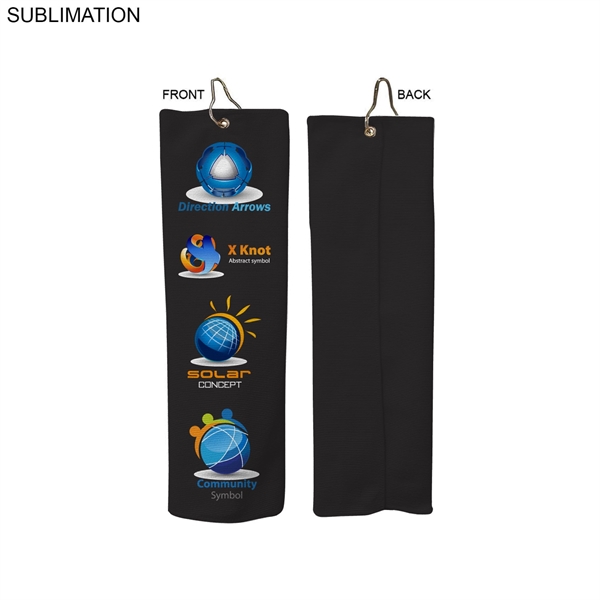 Colored Microfiber Dri-Lite Terry Golf Towel