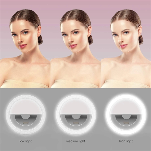 Clip on Selfie Phone Ring Light - Clip on Selfie Phone Ring Light - Image 2 of 4