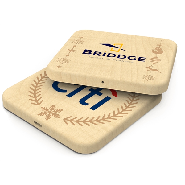 Bamboo Eco Qi Wireless Charger - Bamboo Eco Qi Wireless Charger - Image 1 of 4