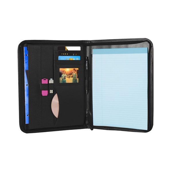 Author Premium Padfolio w/ Padded Cover - Leatherette - Author Premium Padfolio w/ Padded Cover - Leatherette - Image 1 of 4