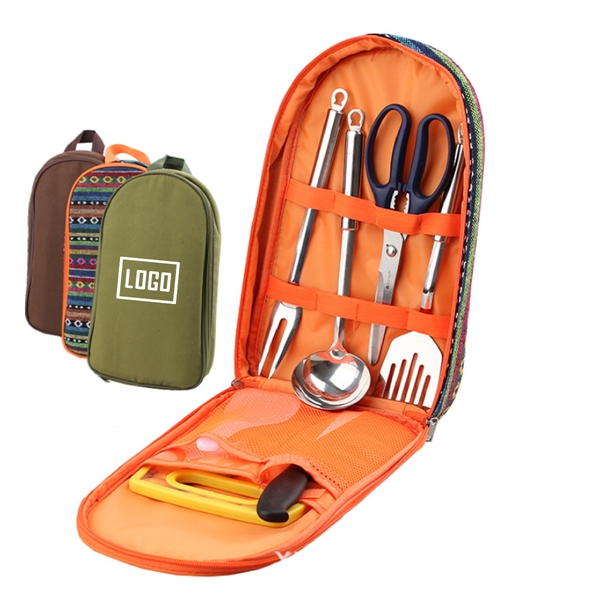 Camp Kitchen Cooking Utensil Set 7Pcs - Camp Kitchen Cooking Utensil Set 7Pcs - Image 0 of 3