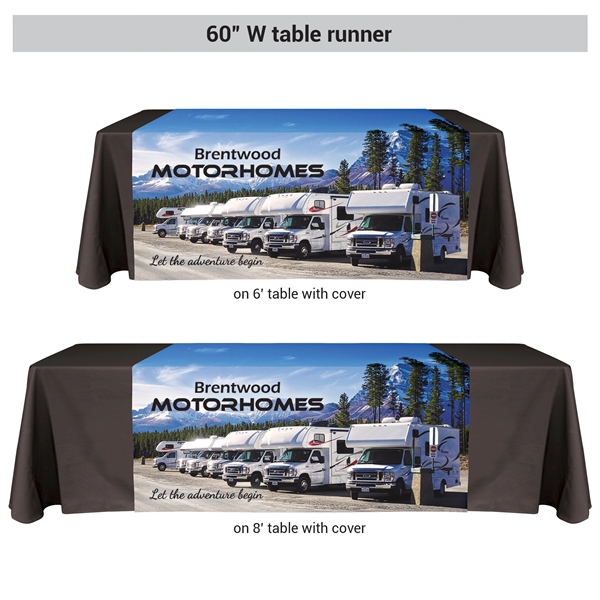 60 " x 60" Knit Polyester Custom Table Runner - 60 " x 60" Knit Polyester Custom Table Runner - Image 6 of 9