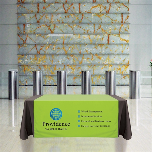 60 " x 60" Knit Polyester Custom Table Runner - 60 " x 60" Knit Polyester Custom Table Runner - Image 7 of 9