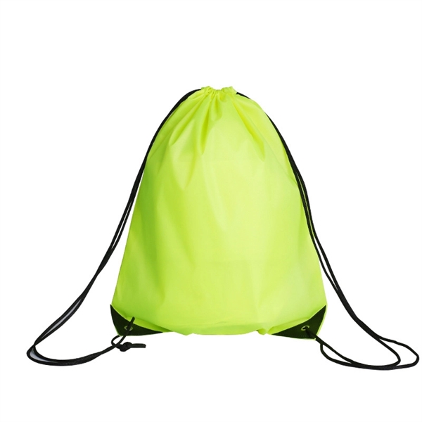 210D Polyester Drawstring Backpack - 210D Polyester Drawstring Backpack - Image 1 of 14