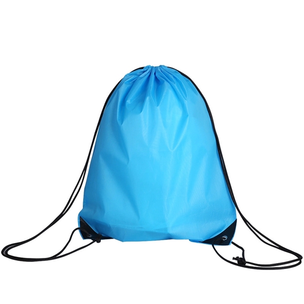 210D Polyester Drawstring Backpack - 210D Polyester Drawstring Backpack - Image 4 of 14