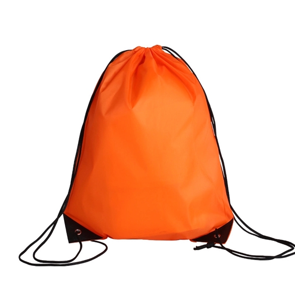 210D Polyester Drawstring Backpack - 210D Polyester Drawstring Backpack - Image 5 of 14