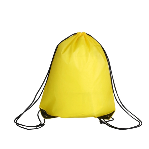 210D Polyester Drawstring Backpack - 210D Polyester Drawstring Backpack - Image 8 of 14