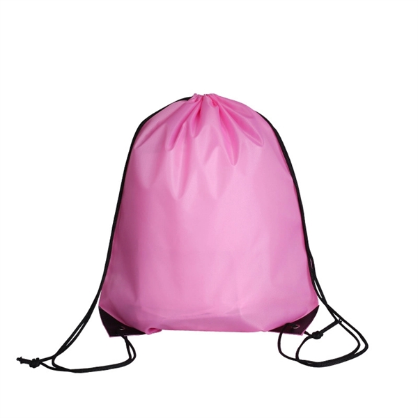210D Polyester Drawstring Backpack - 210D Polyester Drawstring Backpack - Image 10 of 14