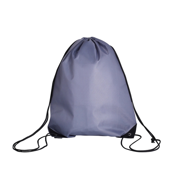210D Polyester Drawstring Backpack - 210D Polyester Drawstring Backpack - Image 11 of 14