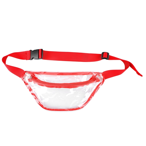 Stadium Approved Clear Fanny Pack W/ Zipper
