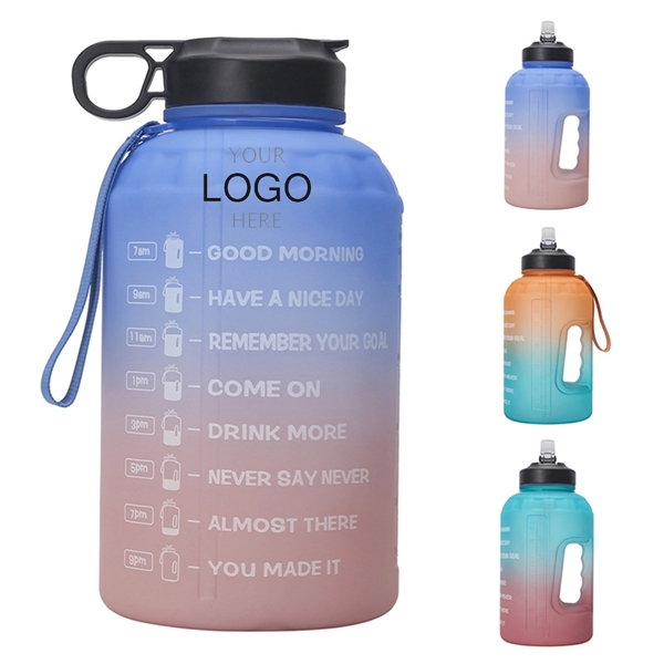 74 Oz Large Capacity Plastic Fitness Outdoor Sports Bottle - 74 Oz Large Capacity Plastic Fitness Outdoor Sports Bottle - Image 0 of 3