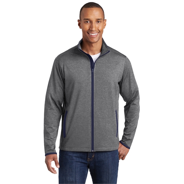 Sport-Tek Sport-Wick Stretch Contrast Full-Zip Jacket. - Sport-Tek Sport-Wick Stretch Contrast Full-Zip Jacket. - Image 12 of 30