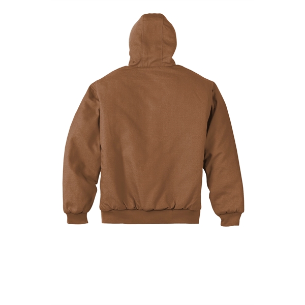 CornerStone Tall Duck Cloth Hooded Work Jacket. - CornerStone Tall Duck Cloth Hooded Work Jacket. - Image 7 of 8