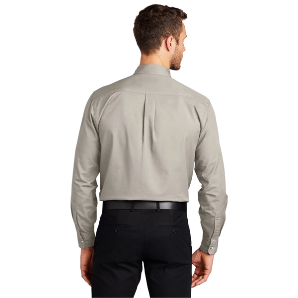 Port Authority Tall Long Sleeve Twill Shirt. - Port Authority Tall Long Sleeve Twill Shirt. - Image 22 of 39