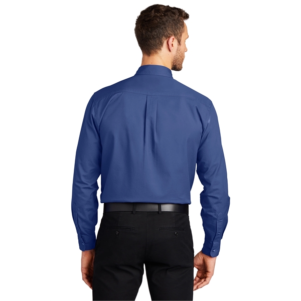 Port Authority Tall Long Sleeve Twill Shirt. - Port Authority Tall Long Sleeve Twill Shirt. - Image 25 of 39