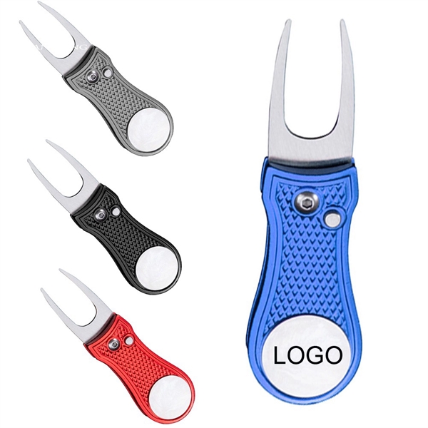 Foldable Golf Divot Tool - Full Color Imprint - Foldable Golf Divot Tool - Full Color Imprint - Image 0 of 8