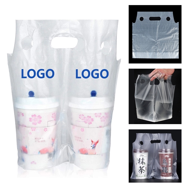 Disposable 2 Cups Take Out Bag - Disposable 2 Cups Take Out Bag - Image 0 of 5