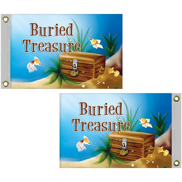 12" x 18" Double Sided Knitted Polyester Boat Flag - 12" x 18" Double Sided Knitted Polyester Boat Flag - Image 1 of 9