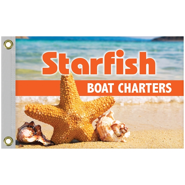 12" x 18" Double Sided Knitted Polyester Boat Flag - 12" x 18" Double Sided Knitted Polyester Boat Flag - Image 9 of 9