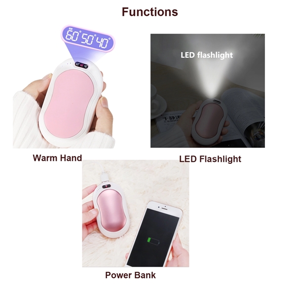 4-in-1 Hand Warmers Massage Power Bank - 4-in-1 Hand Warmers Massage Power Bank - Image 1 of 4