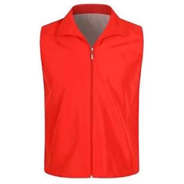 Custom Polyester Sleeveless Work Volunteer Vest - Custom Polyester Sleeveless Work Volunteer Vest - Image 3 of 8