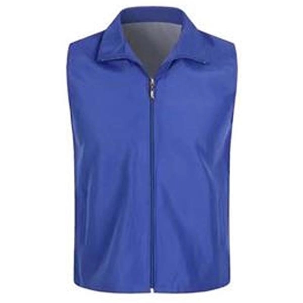 Custom Polyester Sleeveless Work Volunteer Vest - Custom Polyester Sleeveless Work Volunteer Vest - Image 4 of 8