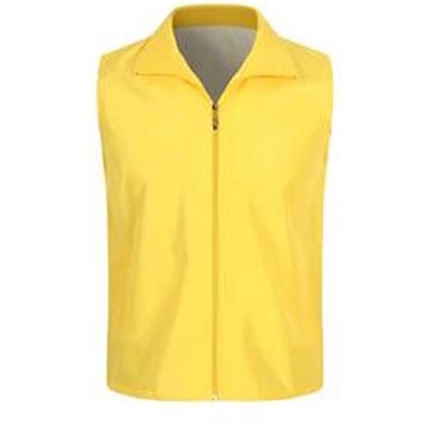 Custom Polyester Sleeveless Work Volunteer Vest - Custom Polyester Sleeveless Work Volunteer Vest - Image 6 of 8