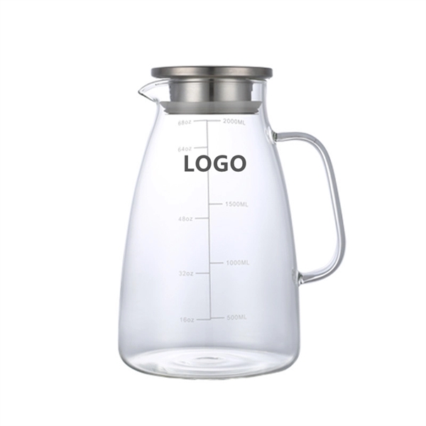 68oz Water Pitcher with Lid and Precise Scale Line - 68oz Water Pitcher with Lid and Precise Scale Line - Image 1 of 7