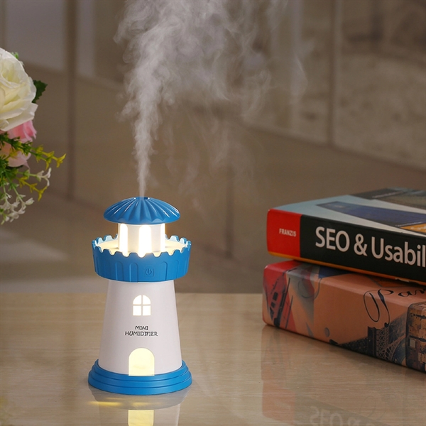 Lighthouse Shape USB Mini Air Humidifier - Lighthouse Shape USB Mini Air Humidifier - Image 1 of 8