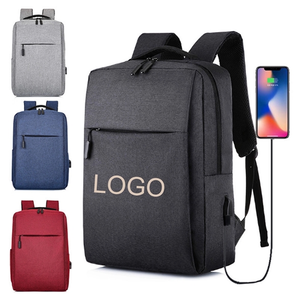 Nylon 15.6 " Laptop Backpack with Usb recharge - Nylon 15.6 " Laptop Backpack with Usb recharge - Image 0 of 0