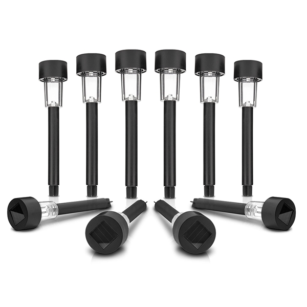 10pk Solar Garden Light Black - 10pk Solar Garden Light Black - Image 0 of 7