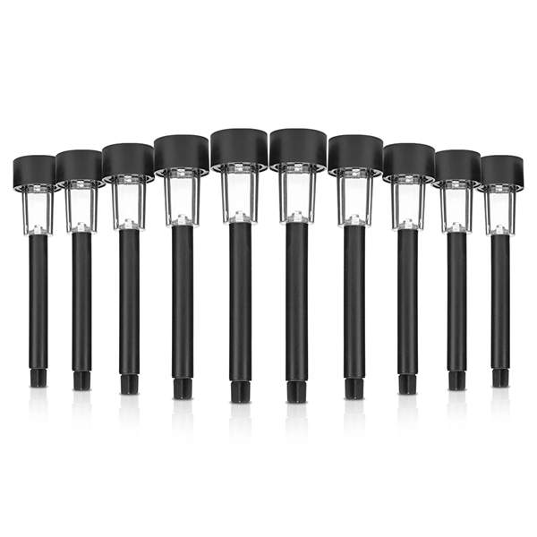 10pk Solar Garden Light Black - 10pk Solar Garden Light Black - Image 4 of 7