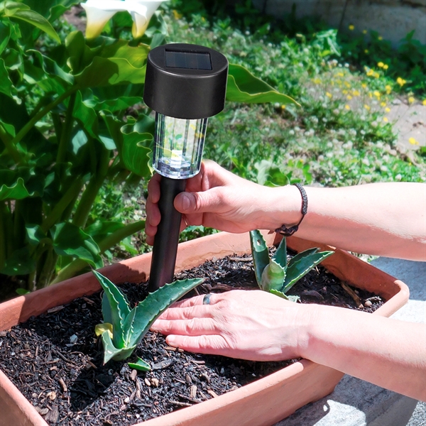 10pk Solar Garden Light Black - 10pk Solar Garden Light Black - Image 5 of 7