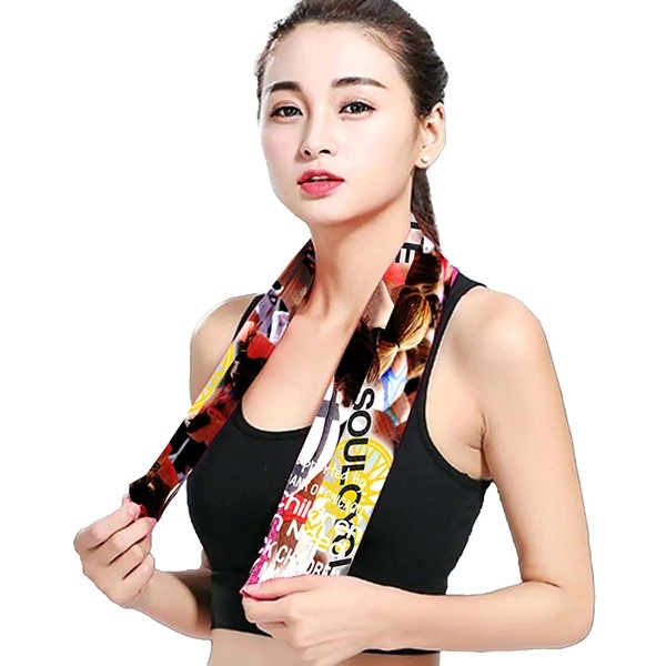 Full Color Sublimation Recycled RPET Cooling Towel (Oversea)