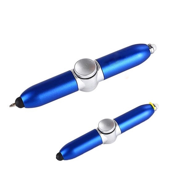 Fidget Spinner Pen with LED Light & Stylus - Fidget Spinner Pen with LED Light & Stylus - Image 1 of 3