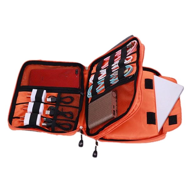 Portable Electronic Organizer Travel Cable Accessories Bag - Portable Electronic Organizer Travel Cable Accessories Bag - Image 1 of 3
