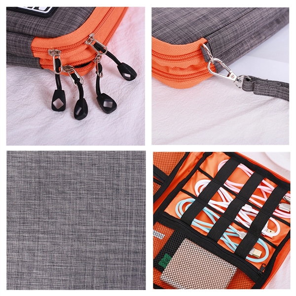 Portable Electronic Organizer Travel Cable Accessories Bag - Portable Electronic Organizer Travel Cable Accessories Bag - Image 2 of 3
