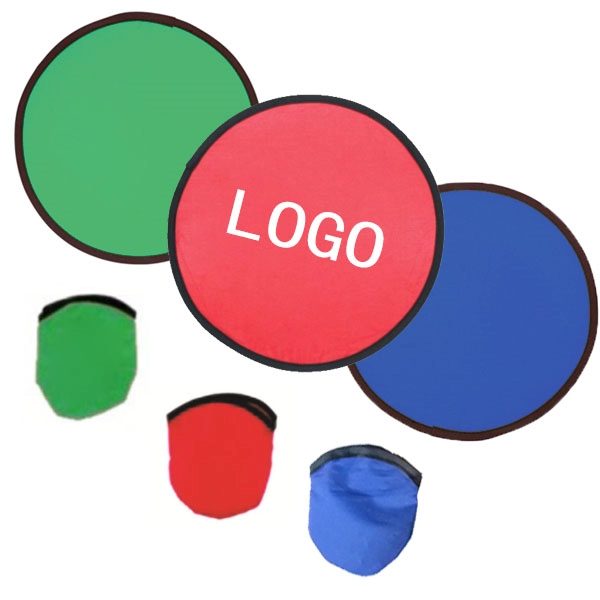 Folding Flyer Disc Hand Fan with Pouch - Folding Flyer Disc Hand Fan with Pouch - Image 0 of 3