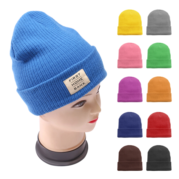 Patch Knit Beanie - Patch Knit Beanie - Image 0 of 1