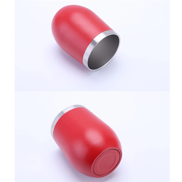 12 OZ Engraved Stainless Steel Wine Cup with Lid Can Cooler - 12 OZ Engraved Stainless Steel Wine Cup with Lid Can Cooler - Image 9 of 10