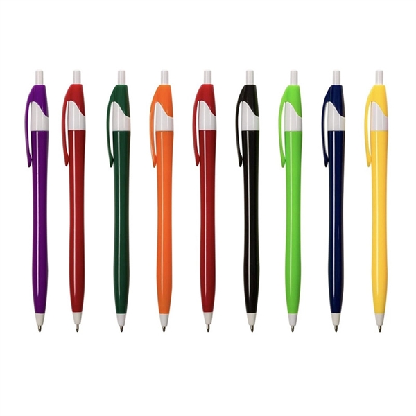 Custom Printed Retractable Plastic Barrel Ballpoint Pen - Custom Printed Retractable Plastic Barrel Ballpoint Pen - Image 0 of 0