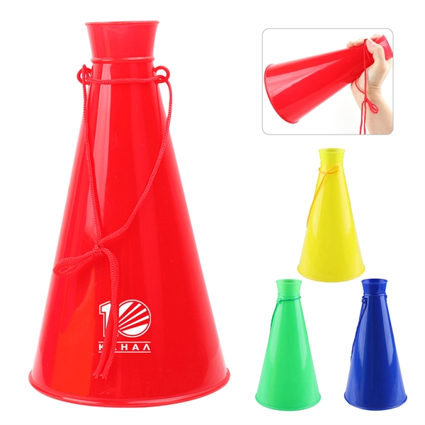 Plastic Cheer Blow Megaphone - Plastic Cheer Blow Megaphone - Image 0 of 1