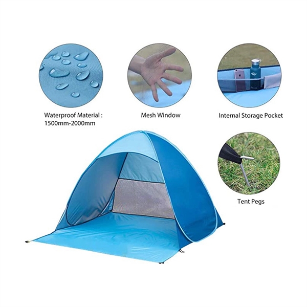 Outdoor Beach Auto Pop Up Tent - Outdoor Beach Auto Pop Up Tent - Image 2 of 4