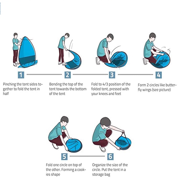 Outdoor Beach Auto Pop Up Tent - Outdoor Beach Auto Pop Up Tent - Image 3 of 4