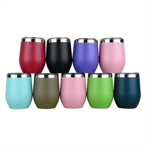 12 Oz. Stainless Steel U Style Wine Tumbler - 12 Oz. Stainless Steel U Style Wine Tumbler - Image 12 of 25