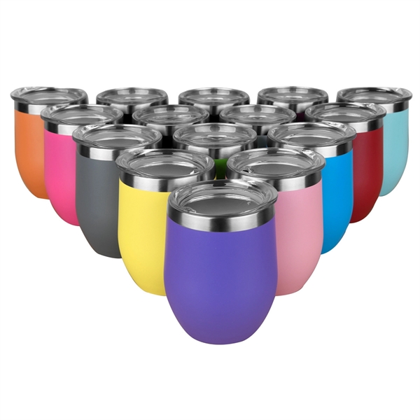 12 Oz. Stainless Steel U Style Wine Tumbler - 12 Oz. Stainless Steel U Style Wine Tumbler - Image 14 of 25