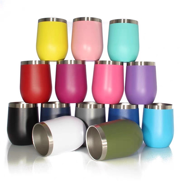 12 Oz. Stainless Steel U Style Wine Tumbler - 12 Oz. Stainless Steel U Style Wine Tumbler - Image 25 of 25